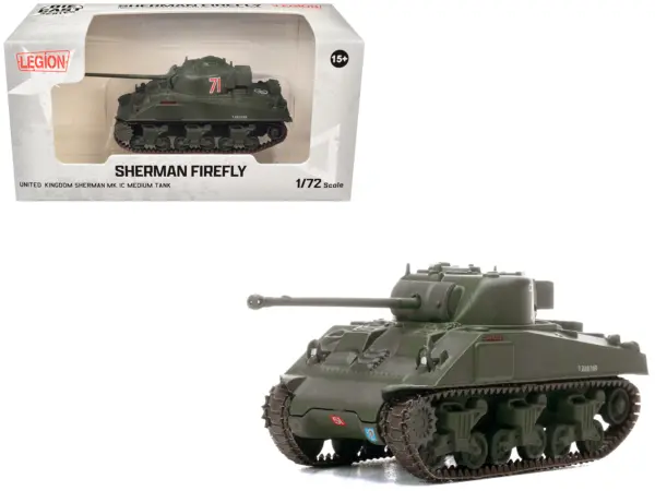 Sherman Firefly Mk.VC Medium Tank "Carole C Squadron 13th/18th Royal Hussars (Queen Mary’s Own) 27th Armoured Brigade Normandy" (1944) British Army 1/72 Diecast Model by Legion #1
