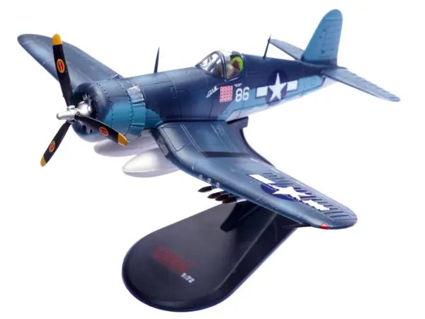 Vought F4U-1A Corsair Fighter Plane Marine "Lucybelle Maj. Gregory 'Pappy' Boyington VMF-214 Black Sheep Vella Lavella" (1943) United States Marines 1/72 Diecast Model Airplane by Legion #5