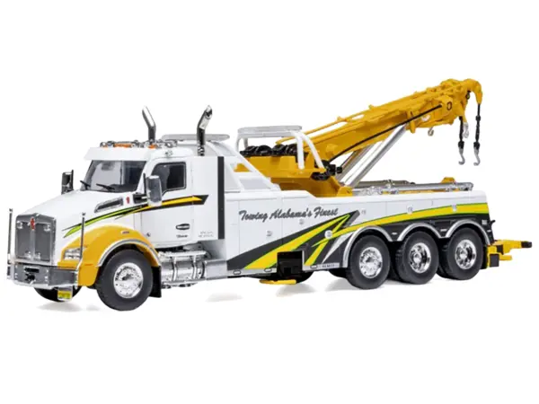 2018 Kenworth T880 Wrecker Tow Truck "Towing Alabama's Finest" White with Graphics 1/43 Diecast Model by IXO Models #2