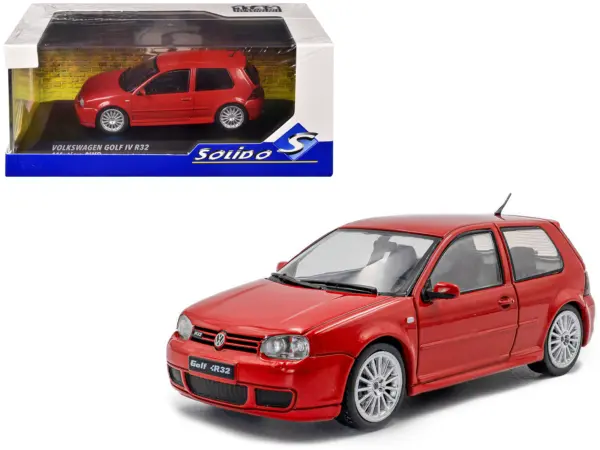 2003 Volkswagen Golf IV R32 Toronto Red 1/43 Diecast Model Car by Solido #1