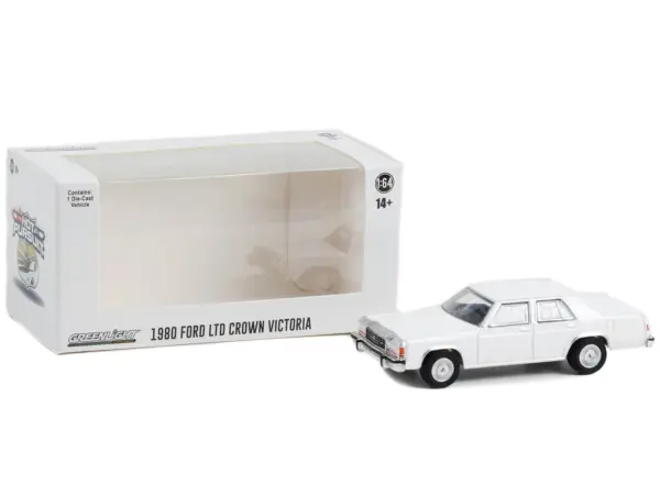 1980-1991 Ford LTD Crown Victoria Police White "Hot Pursuit" "Hobby Exclusive" Series 1/64 Diecast Model Car by Greenlight #2