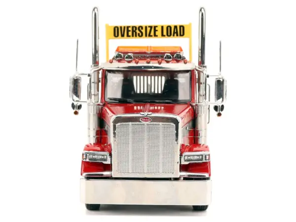 Peterbilt 589 Tridem-Axle Truck Tractor with Day Cab Legendary Red "Transport Series" 1/32 Diecast Model by Diecast Masters #4
