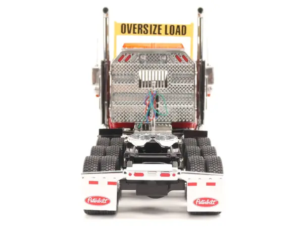 Peterbilt 589 Tridem-Axle Truck Tractor with Day Cab Legendary Red "Transport Series" 1/32 Diecast Model by Diecast Masters #5