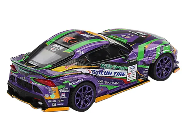 Toyota GR Supra KUHL RHD (Right Hand Drive) #91 Shingo Hatanaka "Evangelion Racing" "D1 Grand Prix" (2021) Limited Edition 1/64 Diecast Model Car by Mini GT #3
