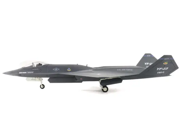 Northrop YF-23 Black Widow II Stealth Fighter Aircraft "#87-0800 PAV-1" (1990) United States Air Force "Air Power Series" 1/72 Diecast Model by Hobby Master #2