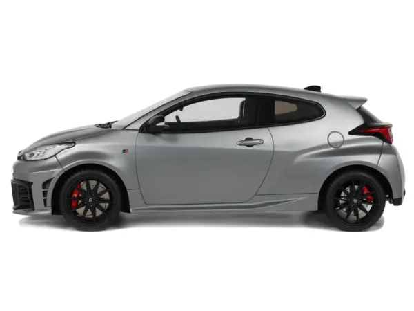 2024 Toyota GR Yaris Precious Metal Gray Metallic Limited Edition to 999 pieces Worldwide 1/18 Model Car by Otto Mobile #4
