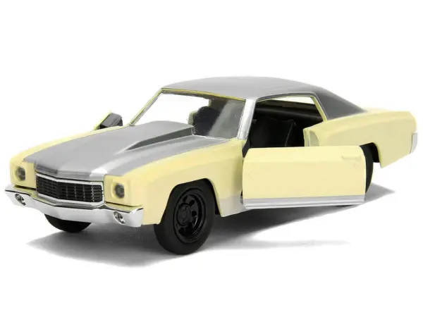 Chevrolet Monte Carlo Cream with Silver Hood and Top "The Fast and the Furious: Tokyo Drift" (2006) Movie "Fast & Furious" Series 1/32 Diecast Model Car by Jada #2