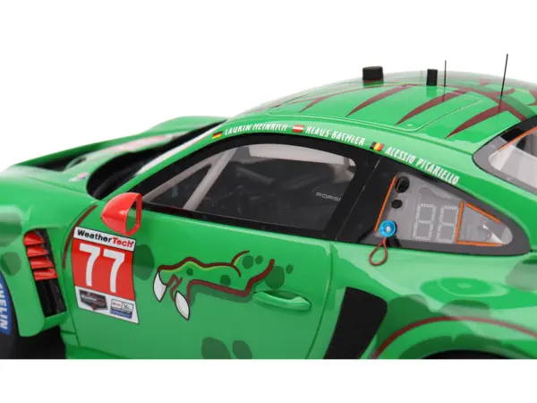 Porsche 911 GT3 R (992) #77 Klaus Bachler - Laurin Heinrich - Alessio Picariello "AO Racing - Rexy" IMSA "24 Hours of Daytona" (2025) 1/18 Model Car by Top Speed #2