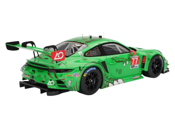 Porsche 911 GT3 R (992) #77 Klaus Bachler - Laurin Heinrich - Alessio Picariello "AO Racing - Rexy" IMSA "24 Hours of Daytona" (2025) 1/18 Model Car by Top Speed #5