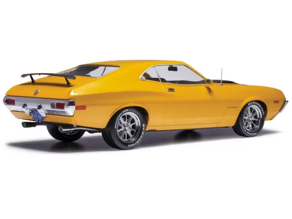 1972 Ford Gran Torino Sport 2-Door Orange Metallic with Black Hood Stripes 1/18 Diecast Model Car by IXO Models #3