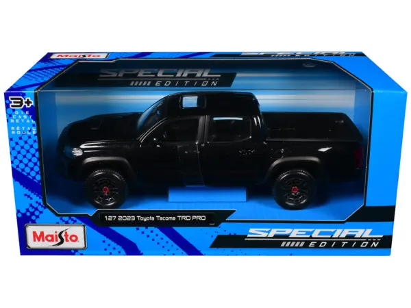 2023 Toyota Tacoma TRD PRO Pickup Truck Black Metallic with Sunroof "Special Edition" Series 1/27 Diecast Model Car by Maisto #3