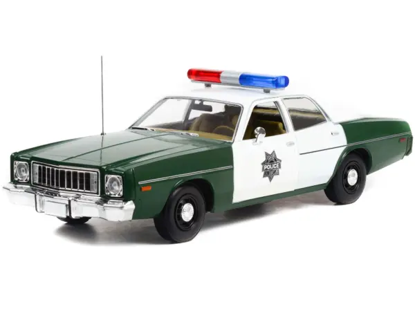 1975 Plymouth Fury Green and White "Capitol City Police" 1/18 Diecast Model Car by Greenlight #2