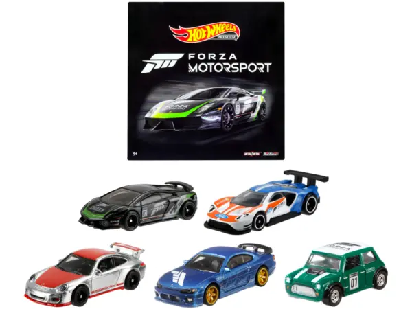 "Forza Motorsport" 5 piece Set Diecast Model Cars by Hot Wheels #1