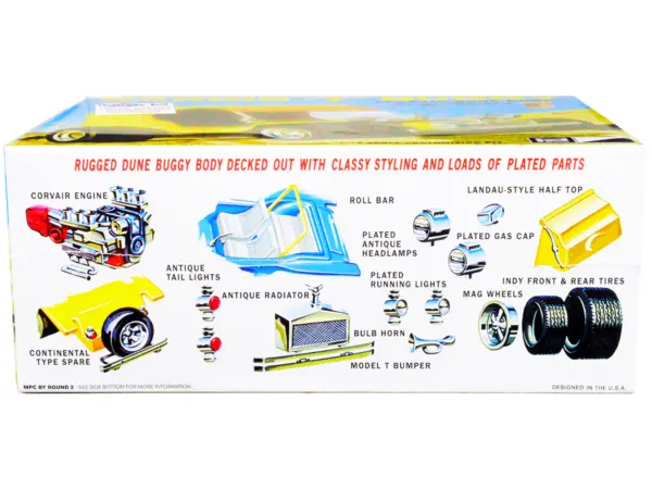 Skill 2 Model Kit George Barris "T" Classic Dune Buggy 3-in-1 Kit 1/25 Scale Model by MPC #2