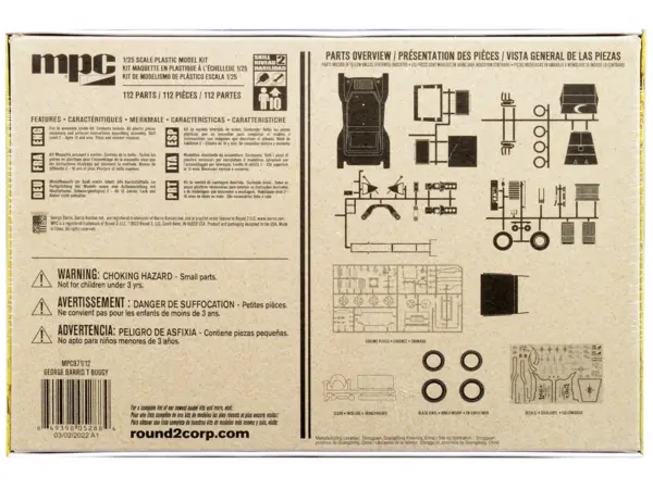 Skill 2 Model Kit George Barris "T" Classic Dune Buggy 3-in-1 Kit 1/25 Scale Model by MPC #4