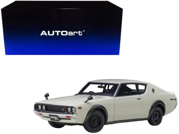 Nissan Skyline 2000GT-R (KPGC110) RHD (Right Hand Drive) White 1/18 Model Car by Autoart #1