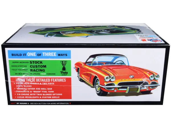 Skill 2 Model Kit 1962 Chevrolet Corvette 3 in 1 Kit 1/25 Scale Model by AMT #2