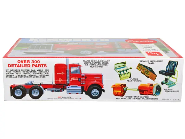 Skill 3 Model Kit Kenworth Conventional W-925 Tractor Truck "Coca-Cola" 1/25 Scale Model by AMT #3