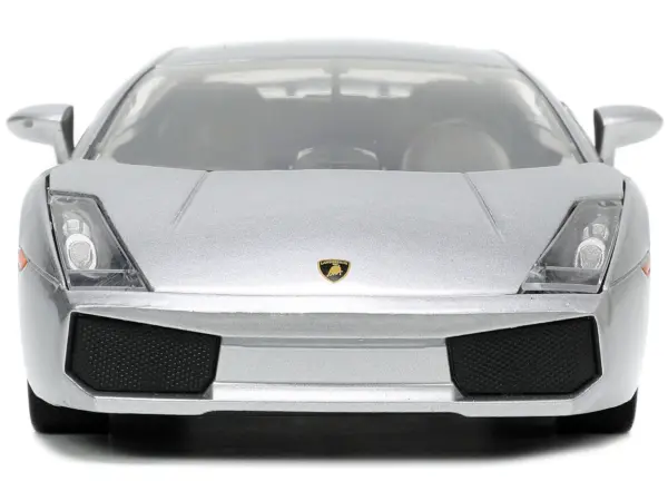 Lamborghini Gallardo Superleggera Silver Metallic with Yellow Stripes "Hyper-Spec" Series 1/24 Diecast Model Car by Jada #4
