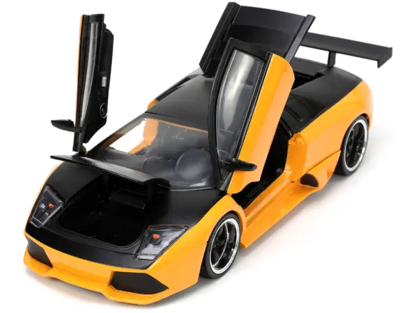 Lamborghini Murcielago LP 640 Yellow Metallic and Matt Black "Hyper-Spec" Series 1/24 Diecast Model Car by Jada #2