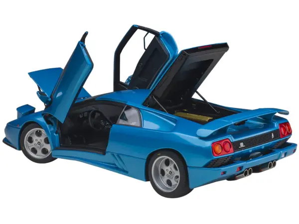 Lamborghini Diablo SE30 Blu Sirena Blue Metallic 1/18 Model Car by Autoart #2