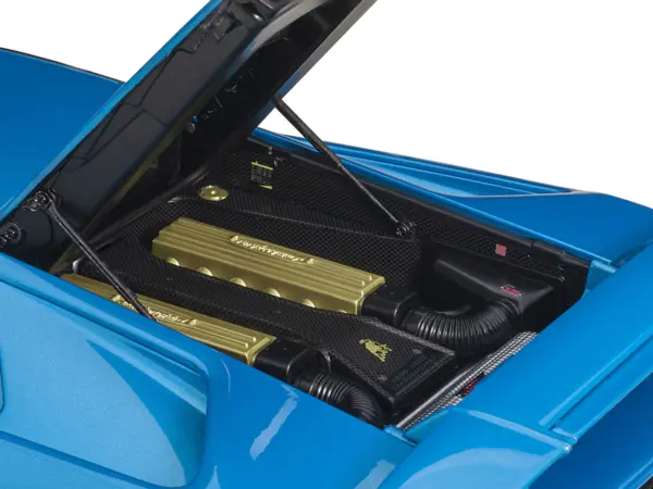 Lamborghini Diablo SE30 Blu Sirena Blue Metallic 1/18 Model Car by Autoart #4