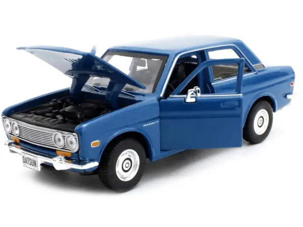 1971 Datsun 510 Blue "Special Edition" 1/24 Diecast Model Car by Maisto #2