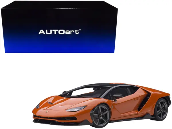 Lamborghini Centenario Arancio Argos / Pearl Orange with Carbon Top 1/18 Model Car by Autoart #1