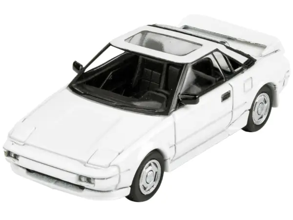 1985 Toyota MR2 MK1 Super White with Sunroof 1/64 Diecast Model Car by Paragon Models #4