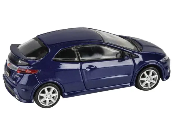 2007 Honda Civic Type R FN2 Sapphire Blue Metallic 1/64 Diecast Model Car by Paragon Models #2