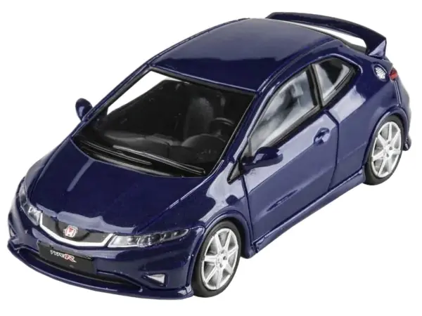 2007 Honda Civic Type R FN2 Sapphire Blue Metallic 1/64 Diecast Model Car by Paragon Models #3