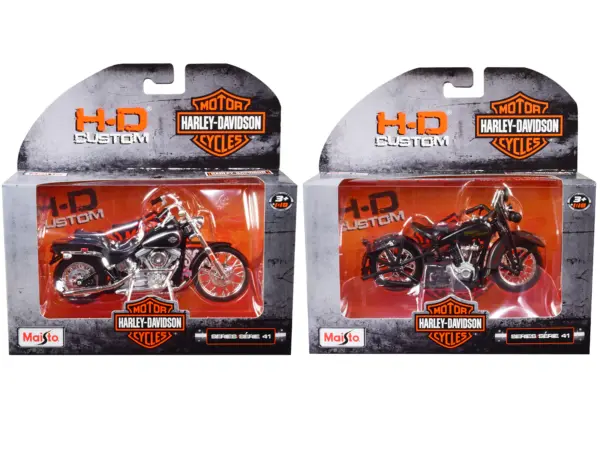 Harley-Davidson Motorcycles 6 piece Set Series 41 1/18 Diecast Models by Maisto #4