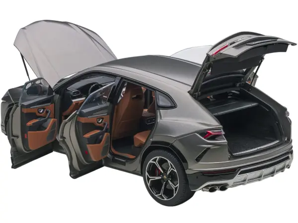 Lamborghini Urus Grigio Lynx Gray Metallic 1/18 Model Car by Autoart #2