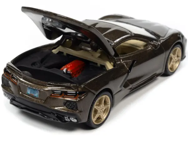 2020 Chevrolet Corvette Zeus Bronze Metallic "Sports Cars" Limited Edition 1/64 Diecast Model Car by Auto World #2