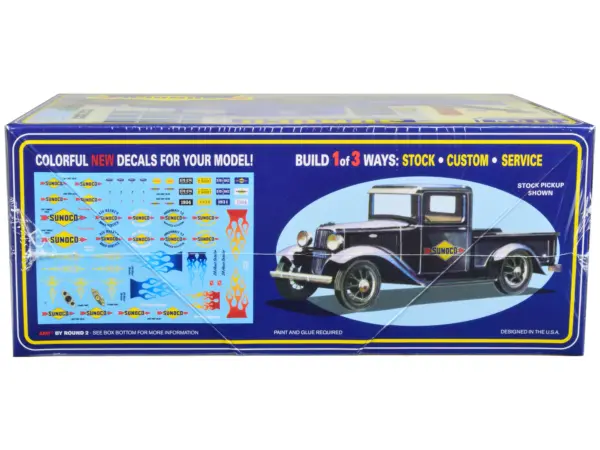 Skill 2 Model Kit 1934 Ford Pickup Truck "Sunoco" 3 in 1 Kit 1/25 Scale Model by AMT #3
