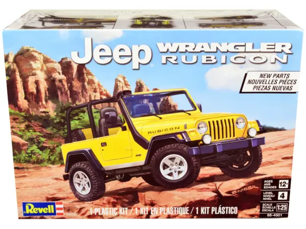 Level 4 Model Kit Jeep Wrangler Rubicon 1/25 Scale Model by Revell #1