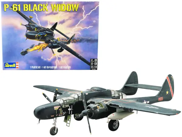 Level 5 Model Kit P-61 Black Widow Fighter Plane 1/48 Scale Model by Revell #1