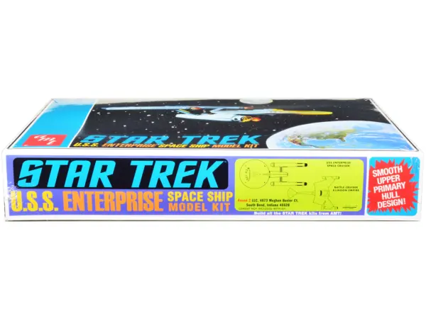 Skill 2 Model Kit U.S.S. Enterprise NCC-1701 Space Ship "Star Trek" 1/650 Scale Model by AMT #3