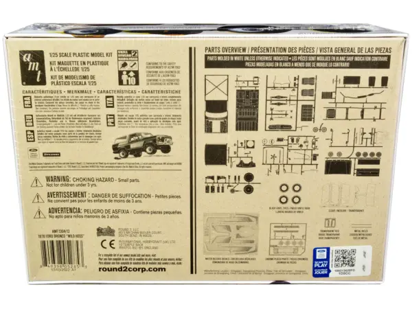 Skill 2 Model Kit Ford Bronco 4X4 "Wild Hoss" 1/25 Scale Model by AMT #4