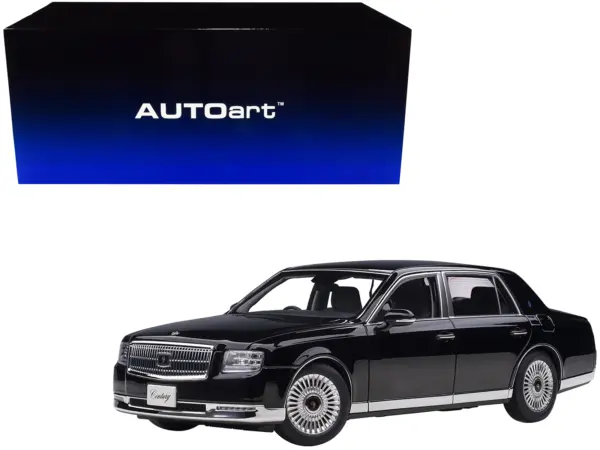 Toyota Century RHD (Right Hand Drive) Black 1/18 Model Car by Autoart #1