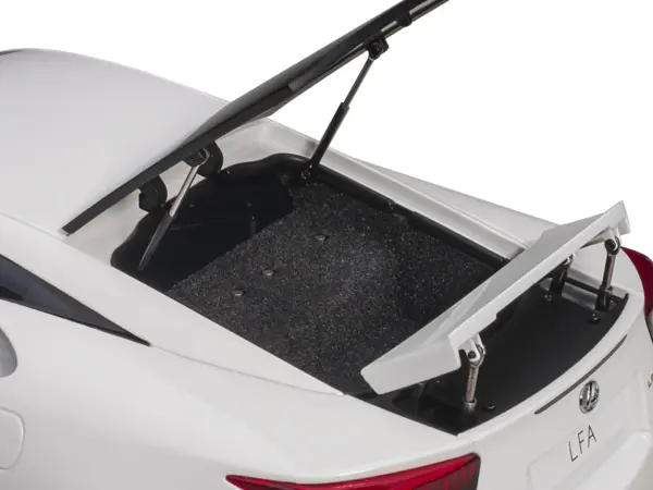 Lexus LFA Whitest White with Red and Black Interior 1/18 Model Car by Autoart #4