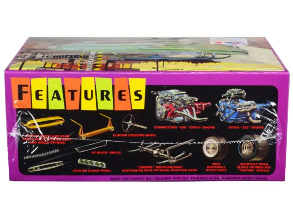 Skill 2 Model Kit 1957 Chevrolet Bel Air "Pepper Shaker" 3 in 1 Kit 1/25 Scale Model by AMT #2