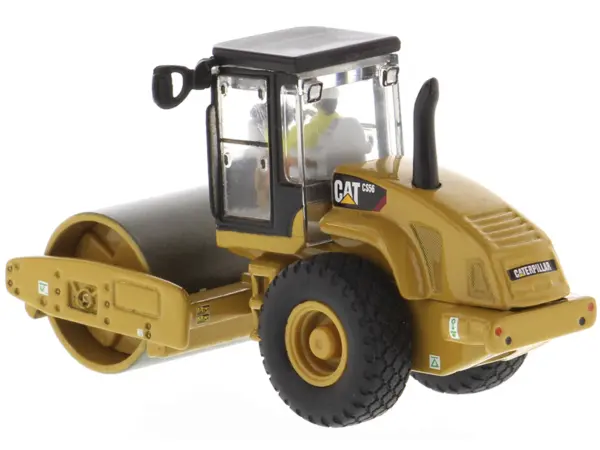 CAT Caterpillar CS56 Smooth Drum Vibratory Soil Compactor with Operator "High Line" Series 1/87 (HO) Scale Diecast Model by Diecast Masters #3