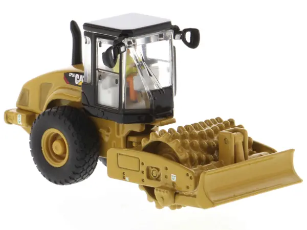 CAT Caterpillar CS56 Padfoot Drum Vibratory Soil Compactor with Operator "High Line" Series 1/87 (HO) Scale Diecast Model by Diecast Masters #2