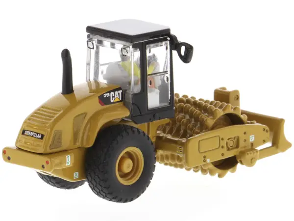 CAT Caterpillar CS56 Padfoot Drum Vibratory Soil Compactor with Operator "High Line" Series 1/87 (HO) Scale Diecast Model by Diecast Masters #3