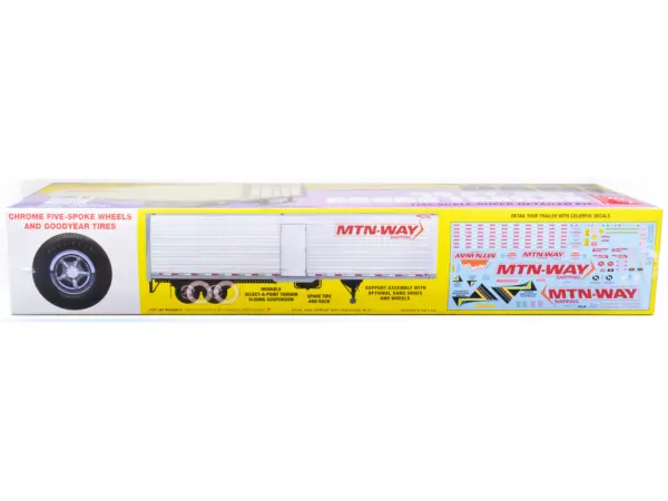 Skill 3 Model Kit Great Dane 40 Ft. Dry Goods Trailer 1/25 Scale Model by AMT #3