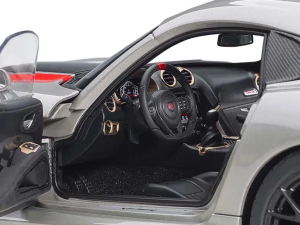 2017 Dodge Viper ACR Billet Silver Metallic with Black and Red Stripes 1/18 Model Car by Autoart #3
