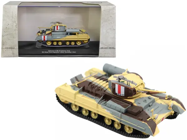 "Valentine MK.II" Infantry Tank MK.III "Harry I" "UK 8th Royal Tank Regiment Libya November 1941" 1/43 Diecast Model by AFVs of WWII #1