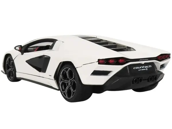 Lamborghini Countach LPI 800-4 White with Black Accents and Red Interior "Special Edition" 1/18 Diecast Model Car by Maisto #3
