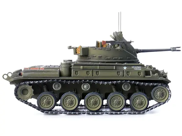 M42 Duster Self-Propelled Anti-Aircraft Gun "Delta Dud's" "US Army - Vietnam War II Field Force 5th Battalion 2nd Field Artillery Regimen" 1/72 Diecast Model by Panzerkampf #2